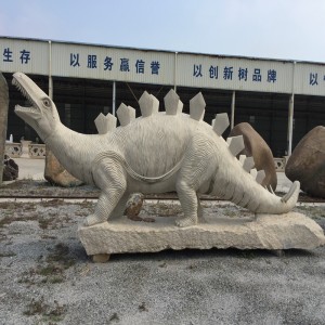 Large-scale Dinosaur Dolphin Shark Stone Carvings and Sculptures Natural Pure handwork Artwork